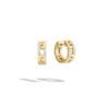 Roberto Coin Navarra Diamond Accented Hoop Earrings 18K Yellow Gold. 1 Roberto Coin Navarra Diamond Accented Hoop Earrings 18K Yellow Gold. -Cheap Glisterra Store 12171864