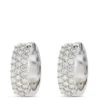 Diamond Encrusted Hoop Earrings, 14K White Gold -Cheap Glisterra Store 12196978 01 scaled