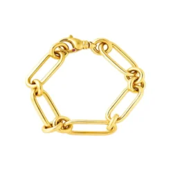 Roberto Coin Classic Link Bracelet 18K Yellow Gold, 8 Inches