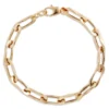 Toscano 7.5-Inch Oval Flat Link Bracelet, 14K Yellow Gold -Cheap Glisterra Store 12200267 01