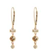 Mix Shape Natural Brown Diamond Earrings, 14K Yellow Gold -Cheap Glisterra Store 12208781 01