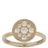 Round Cut Diamond Cluster Ring, 14K Yellow Gold -Cheap Glisterra Store 12208948 01 scaled