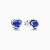 Pandora September Blue Eternity Circle Stud Earrings -Cheap Glisterra Store 12226833 01