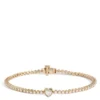 7-Inch Diamond Bracelet With Heart Center, 14K Yellow Gold -Cheap Glisterra Store 12228136 01