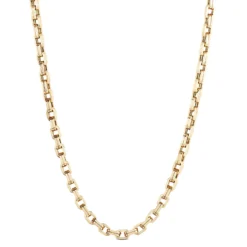 Toscano Double Oval Forzantina Neck Chain, 14K Yellow Gold