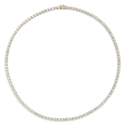 17.5-Inch Diamond Necklace, 14K Yellow Gold