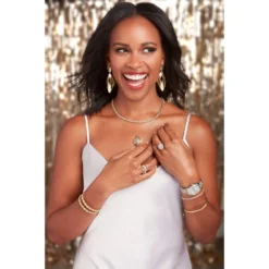 17.5-Inch Diamond Necklace, 14K Yellow Gold 7 17.5-Inch Diamond Necklace, 14K Yellow Gold -Cheap Glisterra Store 12237491 03