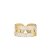 Roberto Coin Navarra Diamond Link Wide Ring 18K Yellow Gold, Ring Size 6.5 -Cheap Glisterra Store 12241816