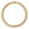 Toscano 7.5-Inch Barrel Link Bracelet, 14K Yellow Gold -Cheap Glisterra Store 12243093 01