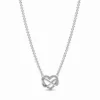 Pandora Sparkling Infinity Heart Collier Necklace -Cheap Glisterra Store 12243184 01