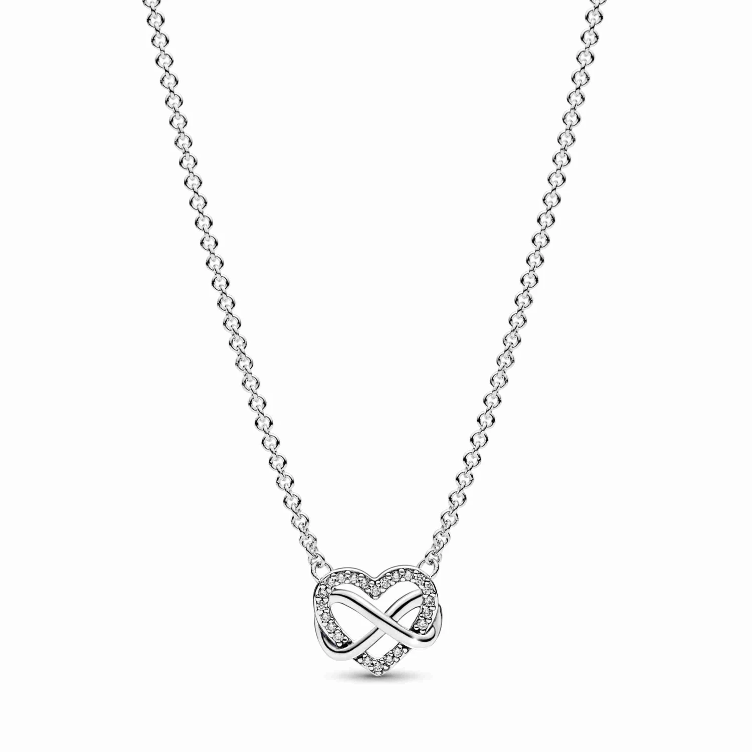 Pandora Sparkling Infinity Heart Collier Necklace 3 Pandora Sparkling Infinity Heart Collier Necklace