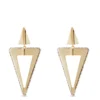 Toscano Open Triangle 2 Tone Earrings, 14K Gold 2 Toscano Open Triangle 2 Tone Earrings, 14K Gold -Cheap Glisterra Store 12254447 01
