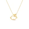 Roberto Coin Tiny Treasures Rabbit Outline Necklace 18K Yellow Gold, 18" -Cheap Glisterra Store 12264024