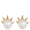 3.5mm Spiky Pearl Studs, 14K Yellow Gold -Cheap Glisterra Store 12268827 01