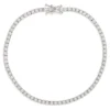 7-Inch Diamond Bracelet, 14K White Gold