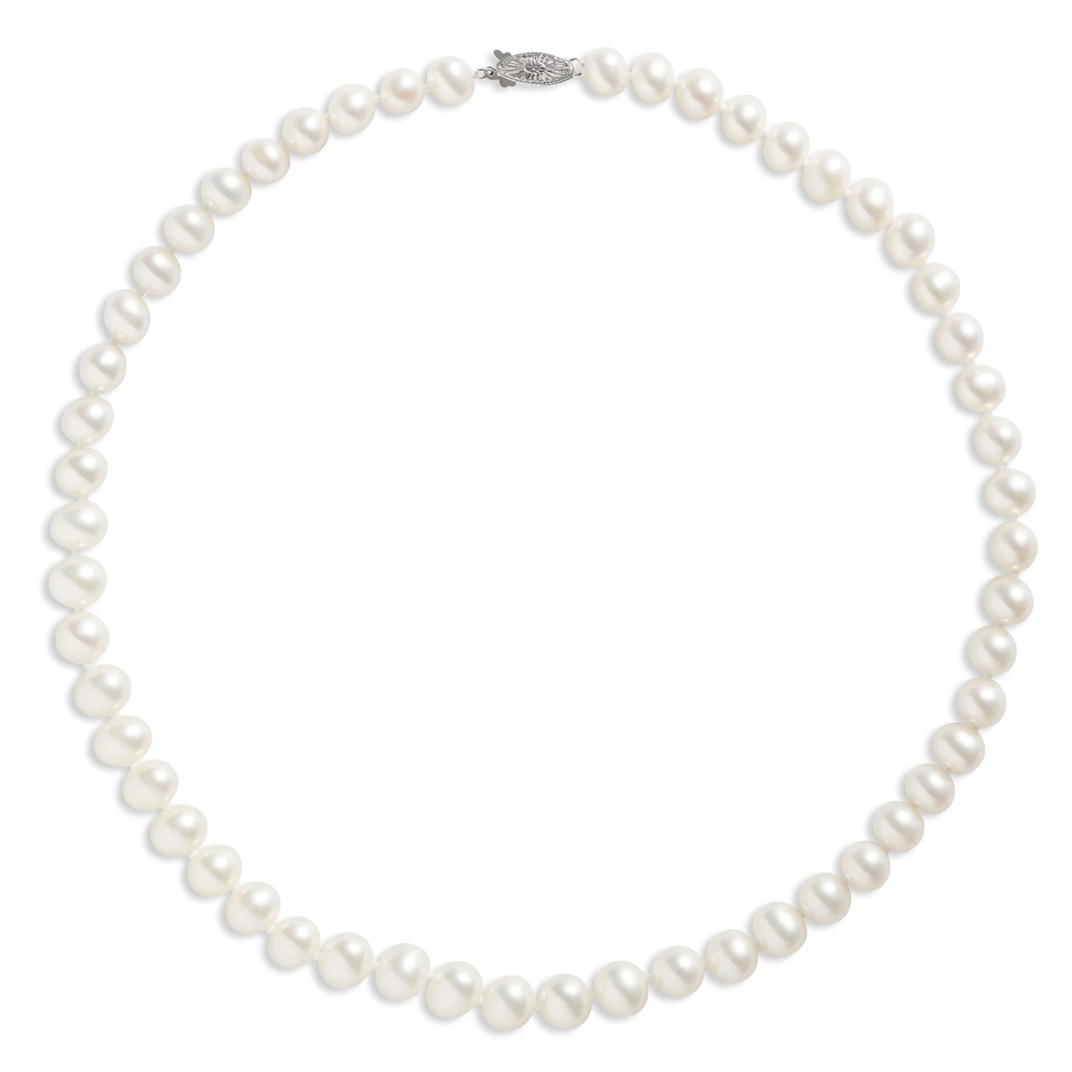 18-Inch Pearl Necklace, 14K White Gold 3 18-Inch Pearl Necklace, 14K White Gold