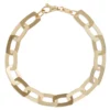 Toscano 7.5 Inch Flat Link Bracelet, 14K Yellow Gold -Cheap Glisterra Store 12278925 01
