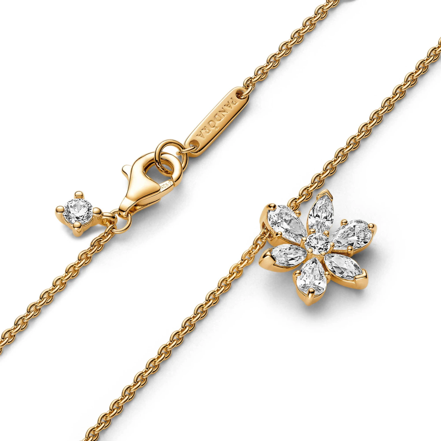 Pandora Sparkling Herbarium Cluster Pendant Necklace 5 Pandora Sparkling Herbarium Cluster Pendant Necklace - Image 3
