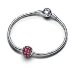 Pandora Sparkling Pavé Round Pink Charm 7 Pandora Sparkling Pavé Round Pink Charm -Cheap Glisterra Store 12300570 03