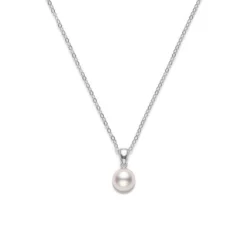 Mikimoto Akoya Cultured Pearl Pendant, 6mm, AA, 18K