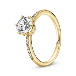 Pandora Clear Sparkling Crown Solitaire CZ Ring
