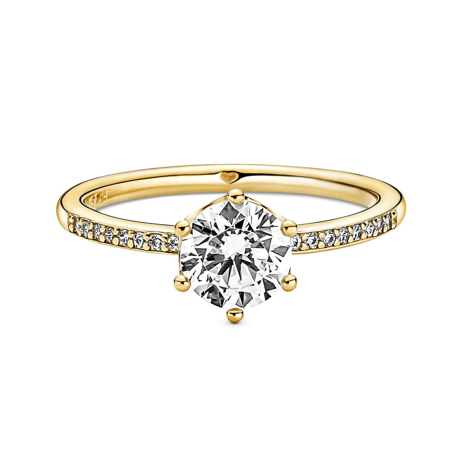 Pandora Clear Sparkling Crown Solitaire CZ Ring 5 Pandora Clear Sparkling Crown Solitaire CZ Ring - Image 3