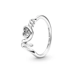 Pandora Mom Pavé Heart Ring