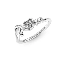 Pandora Mom Pavé Heart Ring -Cheap Glisterra Store PAR191149C01 04 scaled
