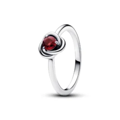 Pandora True Red Eternity Circle Ring
