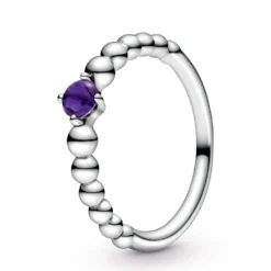 Pandora Purely Pandora Purple Topaz Beaded Ring