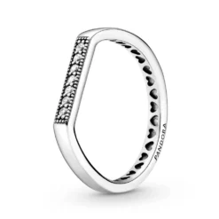 Pandora Sparkling CZ Bar Stacking Ring