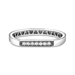Pandora Sparkling CZ Bar Stacking Ring -Cheap Glisterra Store PAR199041C01 03