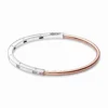 Pandora Signature Two-tone I-D Pavé Bangle -Cheap Glisterra Store PAR582740C01 01