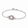Pandora Signature Two-tone Logo & Pavé Chain Bracelet -Cheap Glisterra Store PAR582741C01 01