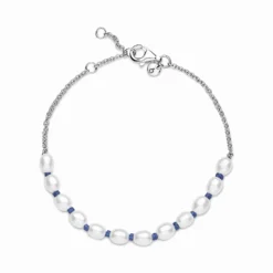 Pandora Freshwater Cultured Pearl Blue Cord Chain Bracelet -Cheap Glisterra Store PAR591689C01 03