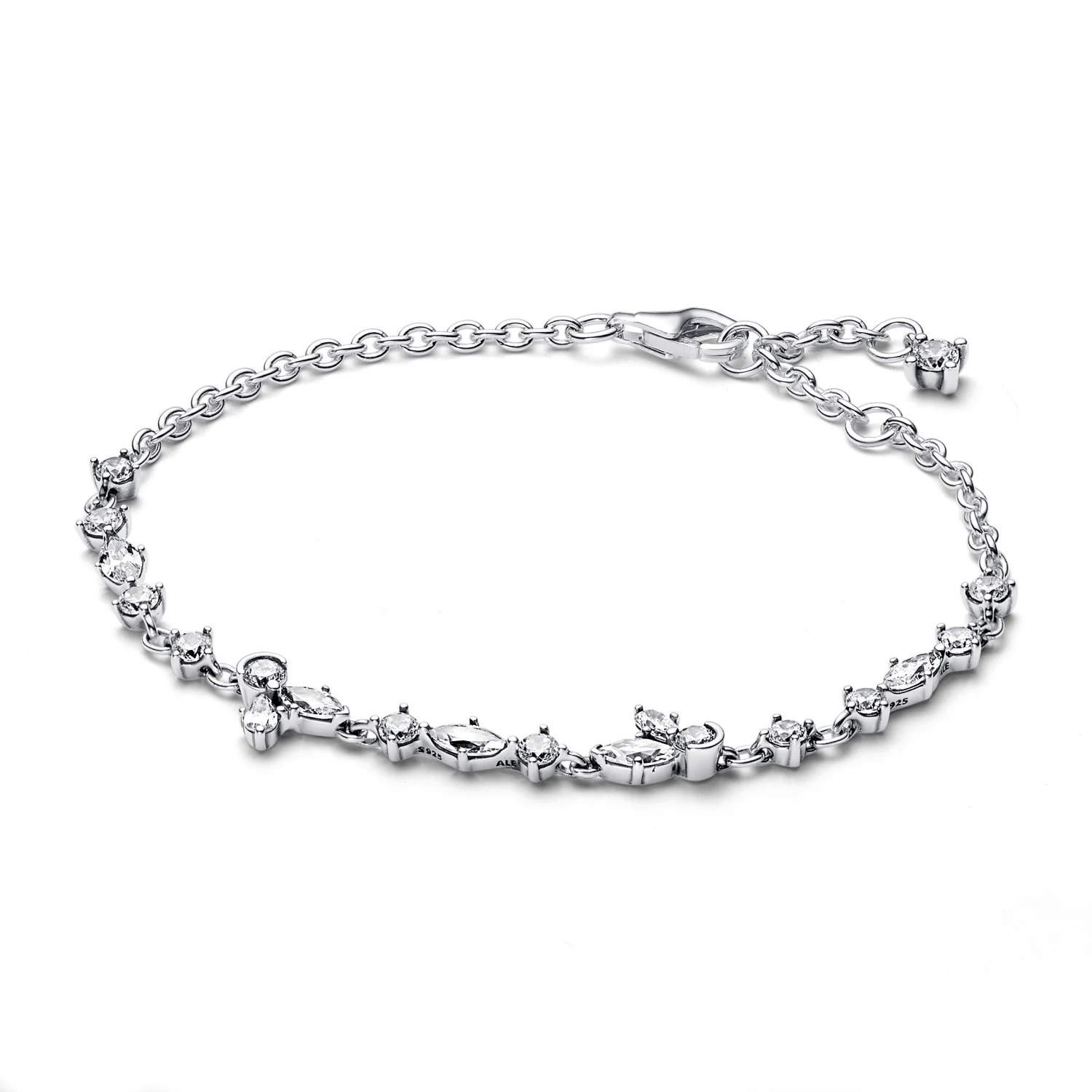 Pandora Sparkling Herbarium Cluster Chain Bracelet 3 Pandora Sparkling Herbarium Cluster Chain Bracelet