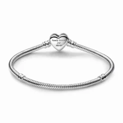 Pandora Moments Sparkling Infinity Heart Clasp Snake Chain Bracelet -Cheap Glisterra Store PAR592645C01 02