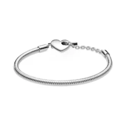Pandora Moments Heart T-Bar Snake Chain Bracelet -Cheap Glisterra Store PAR599285C00 03