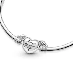 Pandora Moments Winged Heart Bangle -Cheap Glisterra Store PAR599379C00 04