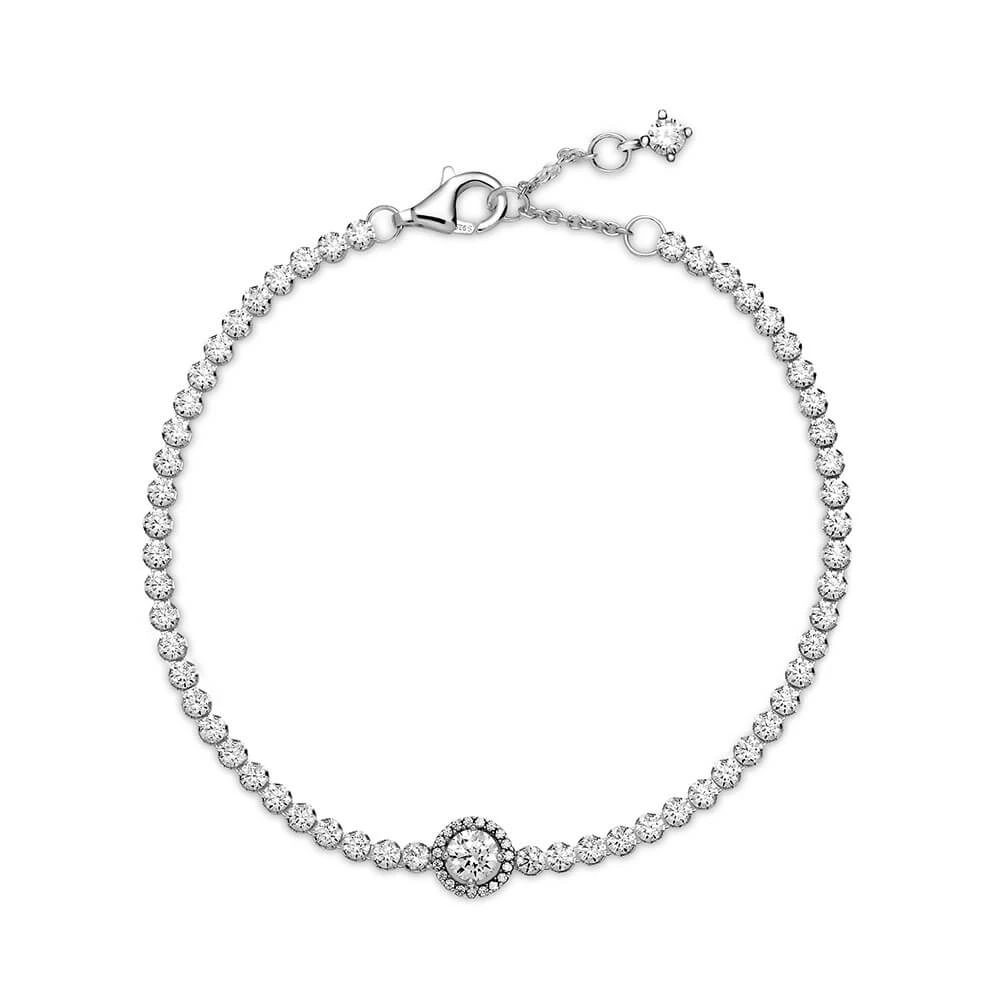 Pandora Sparkling CZ Halo Tennis Bracelet 5 Pandora Sparkling CZ Halo Tennis Bracelet - Image 3