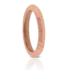 Rose Gold Toscano Roman Hammered Ring 14K -Cheap Glisterra Store PARA0700089RG 03