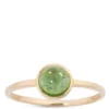Lisa Bridge Round Green Tourmaline Ring, 14K Yellow Gold 1 Lisa Bridge Round Green Tourmaline Ring, 14K Yellow Gold -Cheap Glisterra Store PARFL23409GT 01